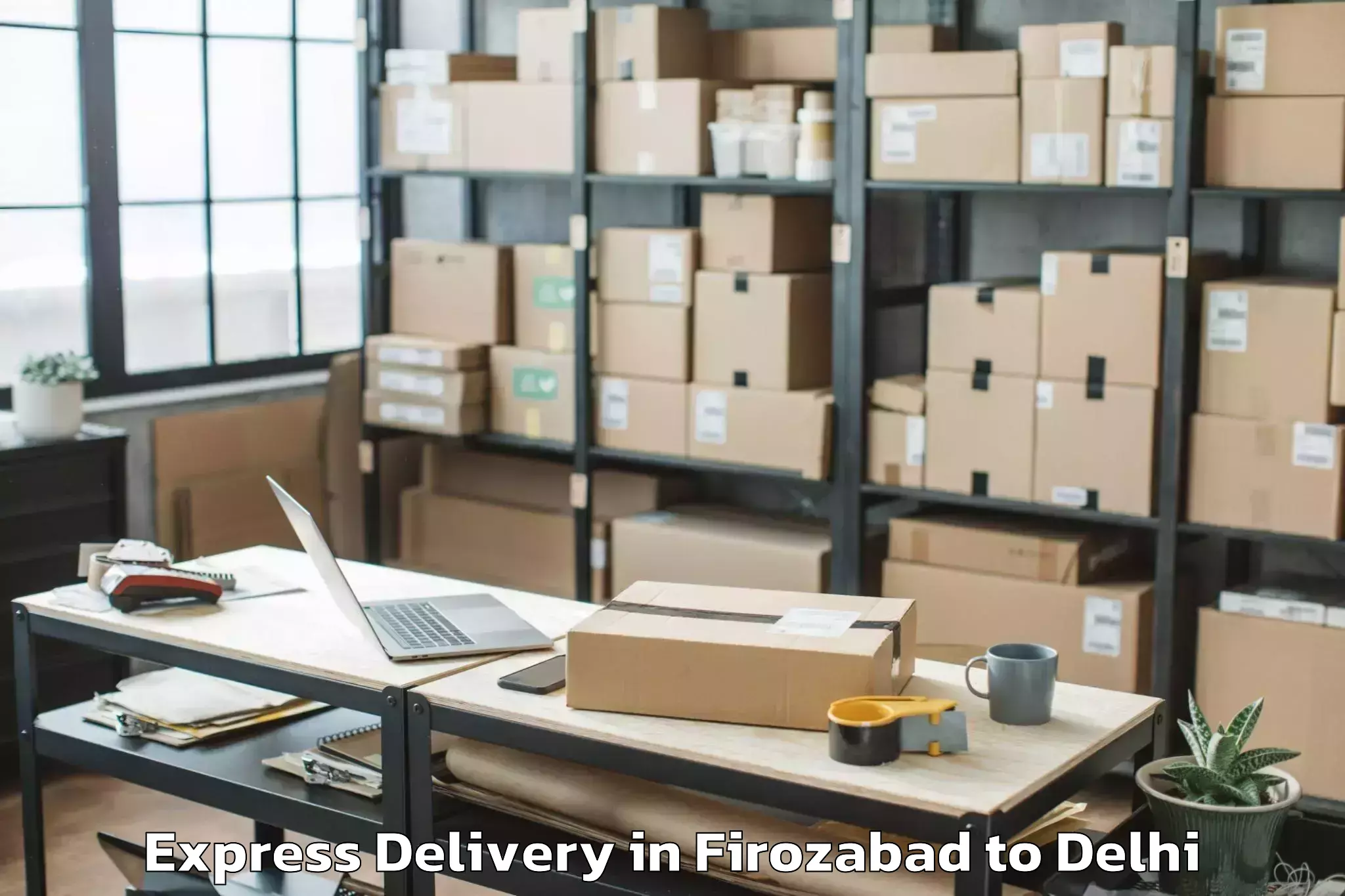 Firozabad to Flatted Factory Complex Okhla Express Delivery